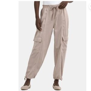 Time and Tru Tencel Cargo Jogger Pants  Size 22 (XXXL) Neutral‎ Beige NWT